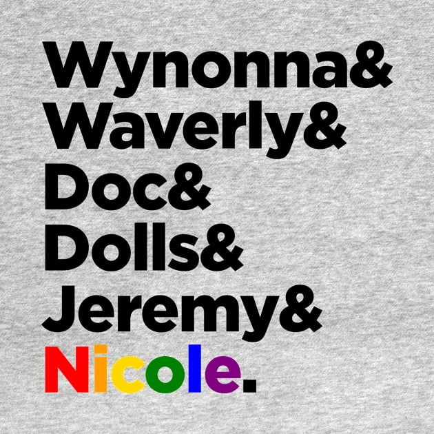 Wynonna Earp and the gang tshirt by Maudeline